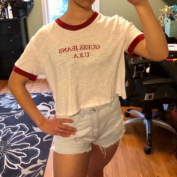 Embroidered Guess Crop Top - Picture 6 of 7